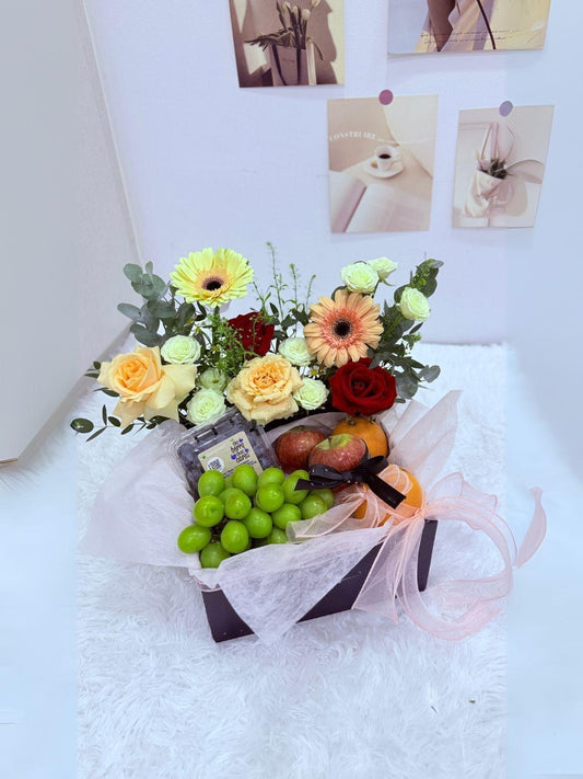 Fruit & Floral Harmony Box - Bloom & Core Florist