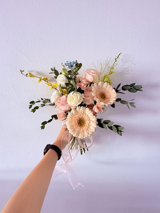 Pastel Bridal Bouquet - Bloom & Core Florist