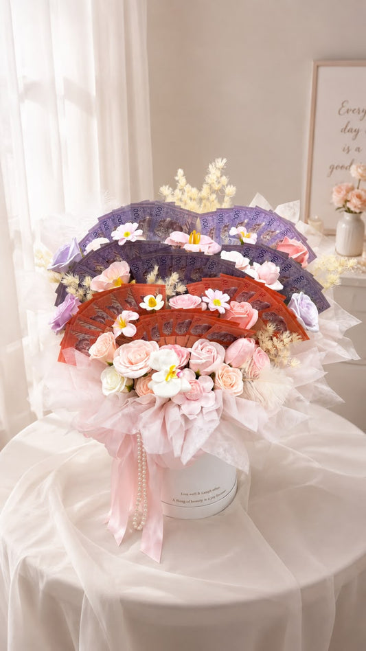 Surprise in Every Fold – Handmade Cash Bouquet