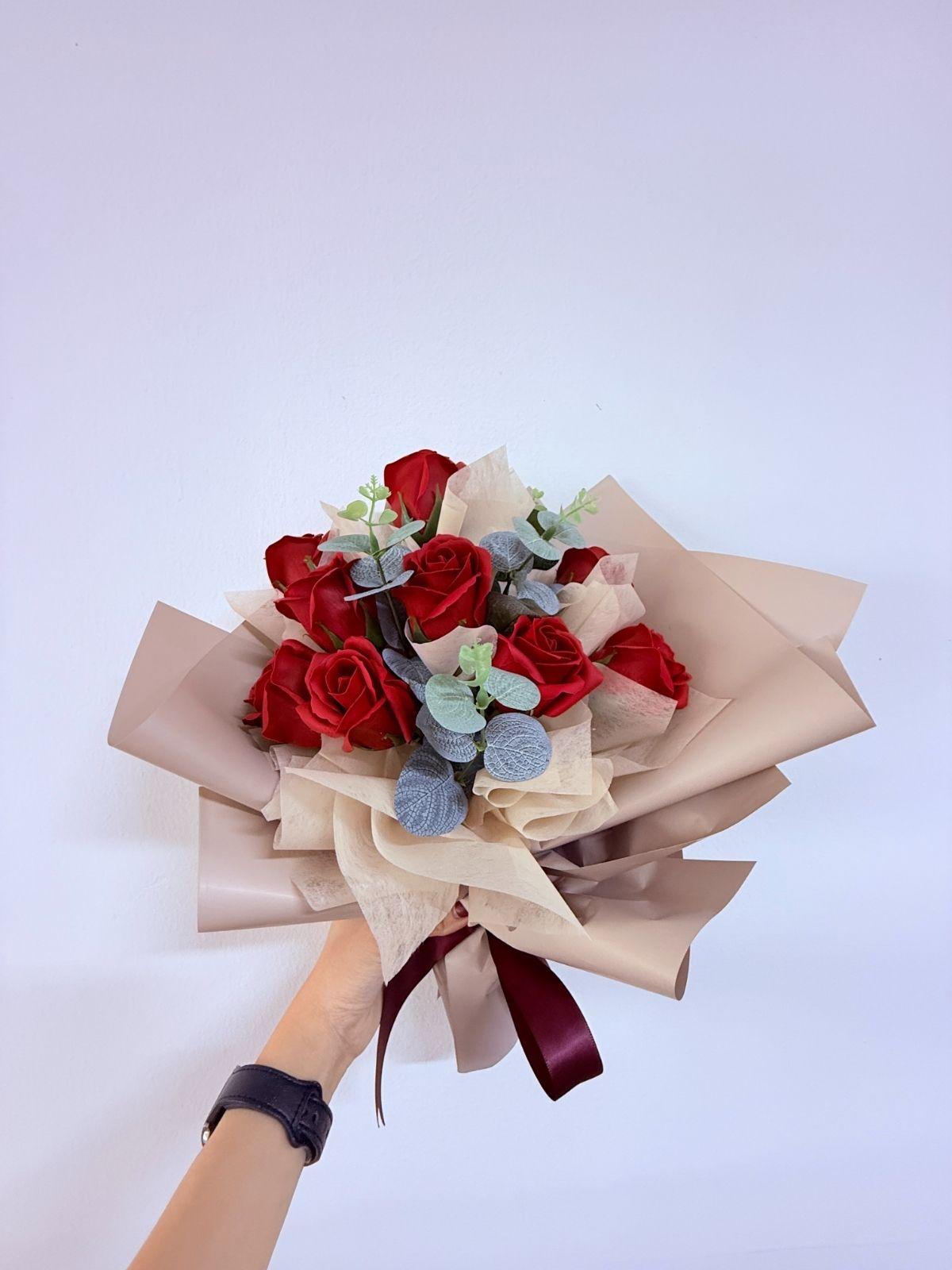 Classic Red Rose Bouquet - Bloom & Core Florist